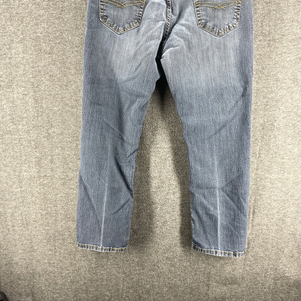 Levis Jeans Mens 34x30‎ Blue Athletic Mid Rise Denim Stretch Western Straight